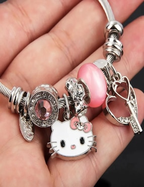 Aretes, collar y pulsera de figura Belug Hello Kitty