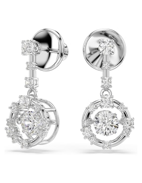 Aretes cortos redondos Swarovski Constella Bars con acabado pavé swarovski