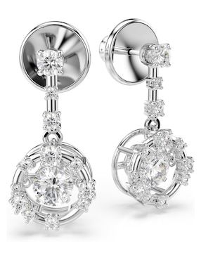Aretes cortos redondos Swarovski Constella Bars con acabado pavé swarovski