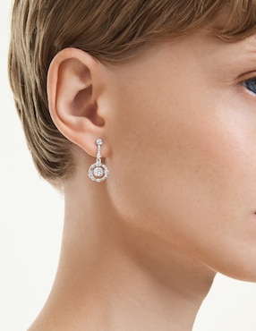 Aretes cortos redondos Swarovski Constella Bars con acabado pavé swarovski