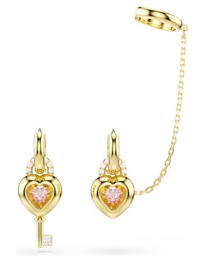 Arracadas Swarovski Idyllia E Heart con acabado brillante swarovski
