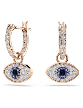Aretes cortos de ojo Swarovski Symbolica con acabado brillante