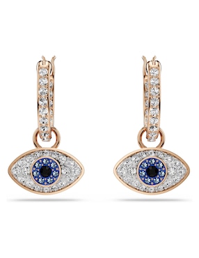 Aretes cortos de ojo Swarovski Symbolica con acabado brillante