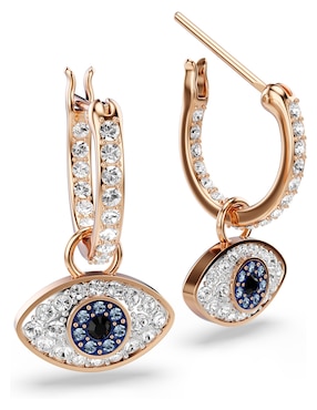 Aretes cortos de ojo Swarovski Symbolica con acabado brillante