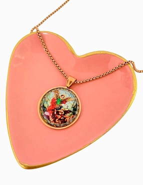 Collar con dije de ángel Ana Maria Mexico 14 K