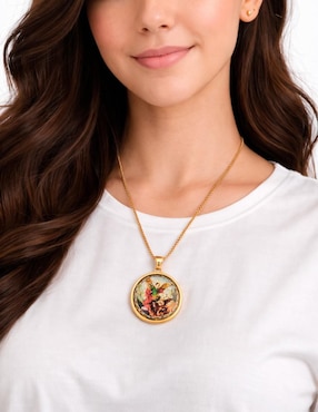 Collar con dije de ángel Ana Maria Mexico 14 K