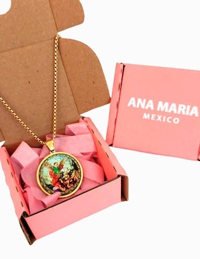 Collar con dije de ángel Ana Maria Mexico 14 K