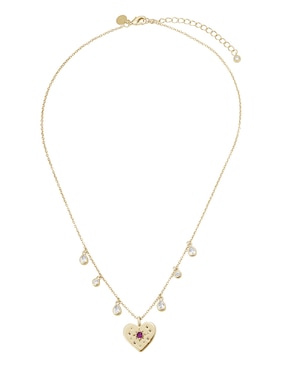 Collar de corazón Carmela Mía Golden 14 K