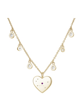 Collar de corazón Carmela Mía Golden 14 K