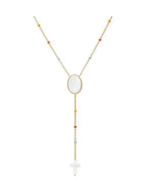 Collar ovalado Carmela Mía religiosos 14 K