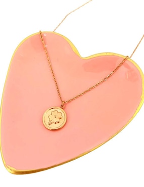 Collar con dije de trébol Ana Maria Mexico chapa de oro 14 K