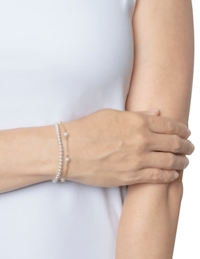 Pulsera Westies con perla acabado pulido