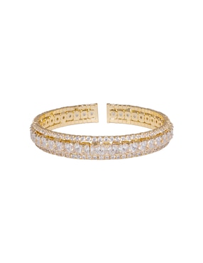 Brazalete Westies con Zirconia cúbica Bangle Cup acabado Pavé