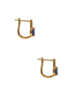 Aretes cortos ovalados carré de plata p 925 con acabado pavé zirconia