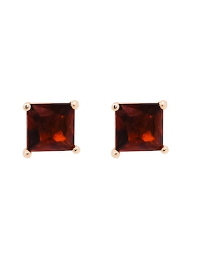Aretes y collar de cruz Oro Angelus zirconia