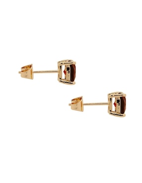 Aretes y collar de cruz Oro Angelus zirconia