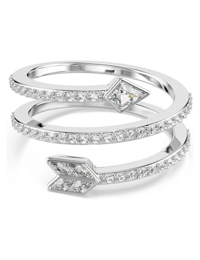 Anill de flecha Swarovski Idyllia rodio brillante