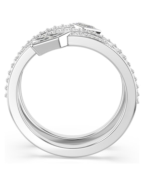 Anill de flecha Swarovski Idyllia rodio brillante