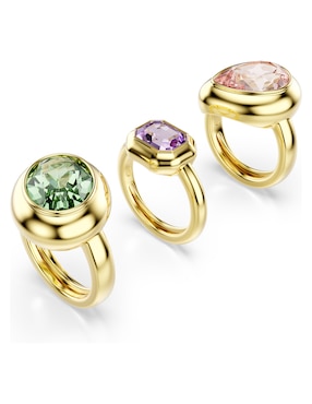 Set anillo circular Swarovski Gema brillante