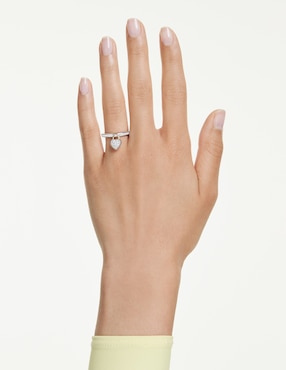 Anillo de corazón Swarovski Idyllia de rodio Swarovski brillante