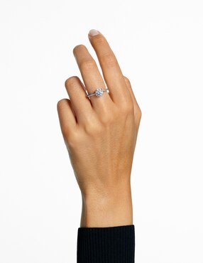 Anillo Swarovski Re Stilla de rodio brillante