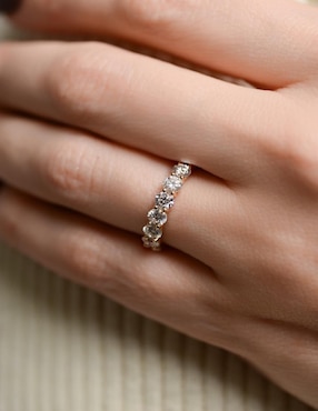 Anillo Gladkova Joyería 14 K de oro amarillo moissanita brillante