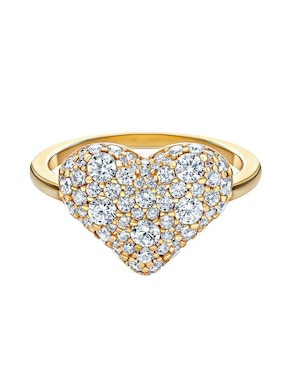 Anillo de corazón Gladkova Joyería P 925 de plata zirconia chapa de oro