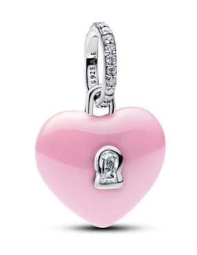 Charm de corazón Pandora Moments de plata P 925 zirconia cúbica