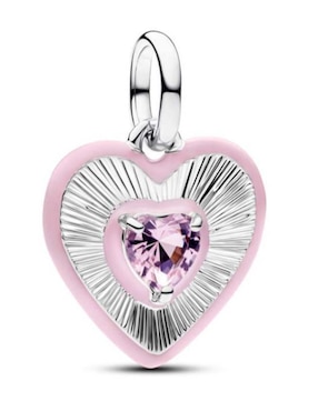 Charm de corazón Pandora ME de plata P 925 cristal