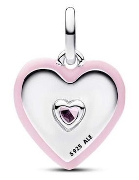 Charm de corazón Pandora ME de plata P 925 cristal