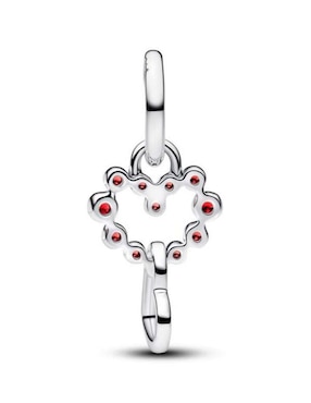 Charm de corazón Pandora Moments de plata P 925 cristal