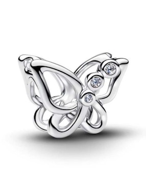 Charm de mariposa Pandora Moments de plata P 925 zirconia cúbica