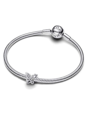 Charm de mariposa Pandora Moments de plata P 925 zirconia cúbica