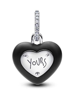 Charm de corazón Pandora Moments de plata P 925 zirconia cúbica