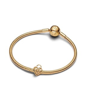 Charm de corazón Pandora Moments de plata P 925