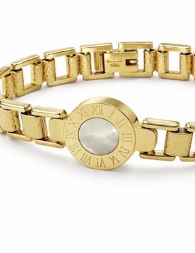 Pulsera Moon de oro laminado 8 K acabado brillante
