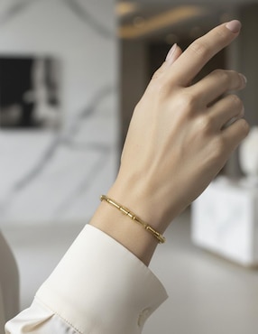 Brazalete Moon de oro laminado 8 K acabado brillante