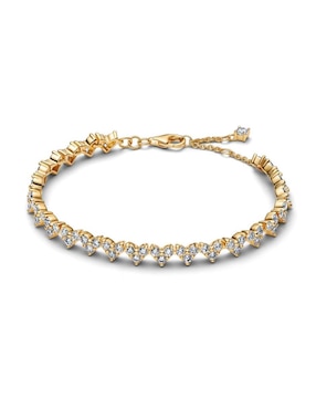 Brazalete Pandora de plata P 925 Timeless con acabado baño de oro