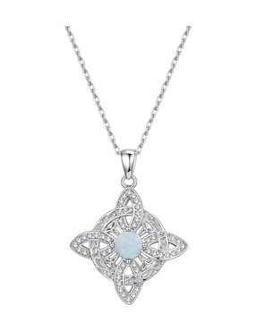 Collar nudo de bruja Belug de plata