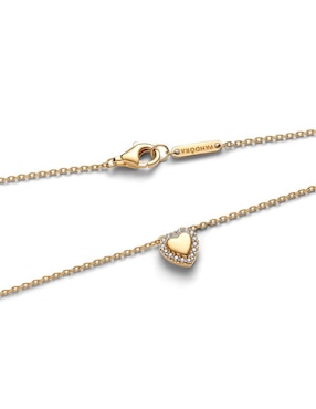 Collar de corazón Pandora de plata P 925
