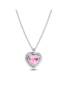 Collar con dije de corazón Pandora Timeless de plata P 925