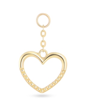Charm de corazón Joyerias Bizzarro de oro amarillo 14 K