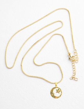 Collar con dije de luna Yoiko Talía 18 K