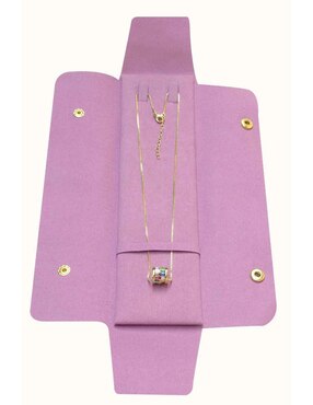 Collar con dije de cilindro Yoiko Prisma Vivo 18 K