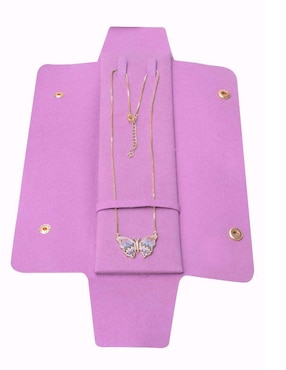 Collar con dije de mariposa Yoiko Alaria 18 K