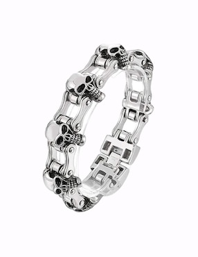 Pulsera Nira calaveras acabado brillante