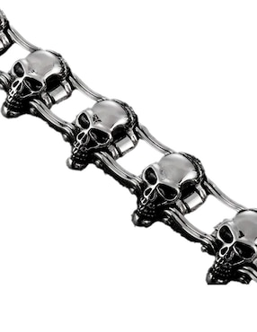 Pulsera Nira calaveras acabado brillante