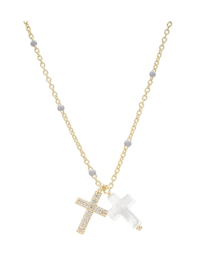 Collar de cruz Carmela Mía 14 K