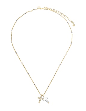 Collar de cruz Carmela Mía 14 K