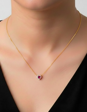 Collar de corazón Carmela Mía 14 K